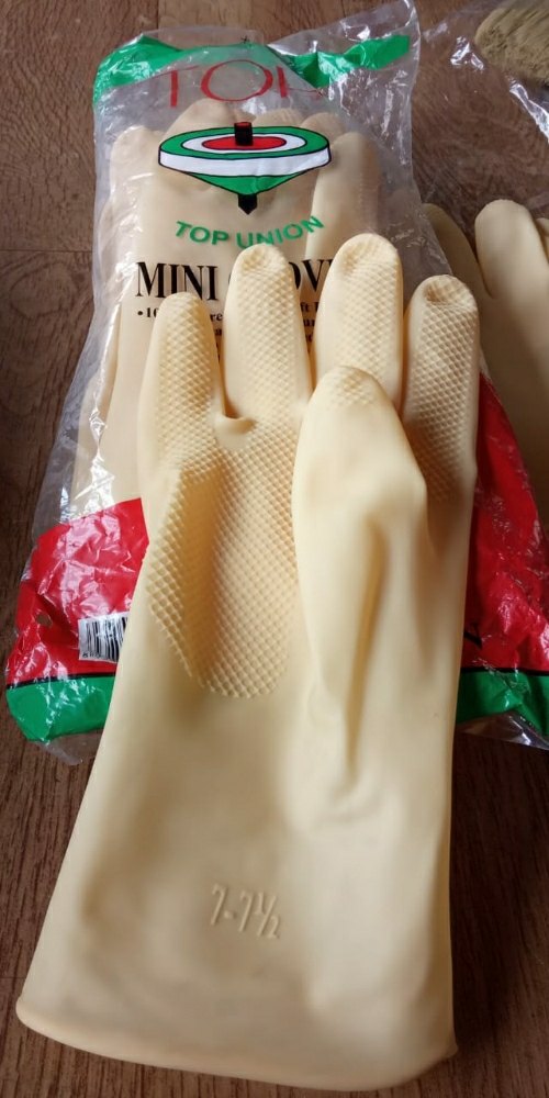 Latex Flock lined TOP RUBBER GLOVES, For Construction/Heavy Duty Work