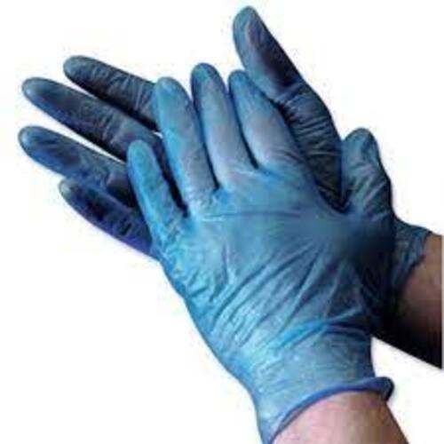 GM Vinyl Examination Gloves Blue, Powder Free