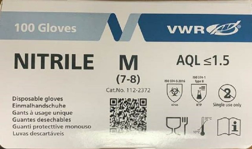 For Industrial VWR Nitrile Gloves