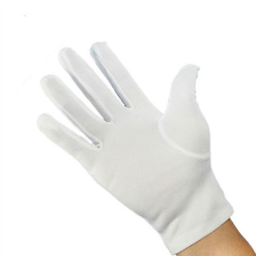 Plain White Polyester Glove, Industrial, Electronic, Automobile