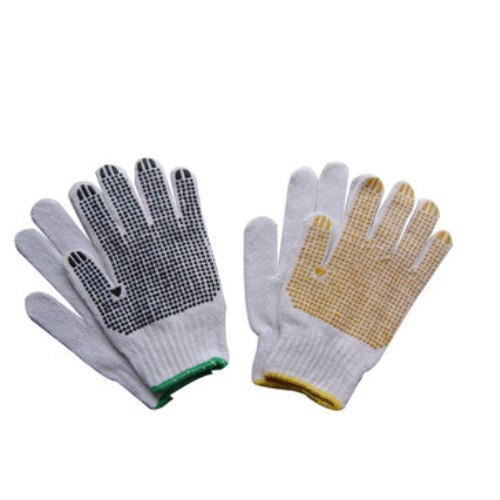 PVC Dotted Cotton Hand Gloves