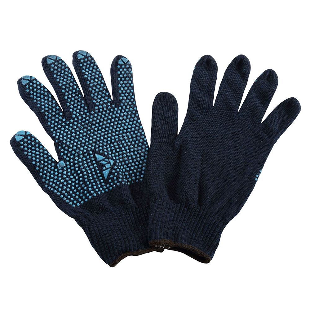 Mallcom Blue Pvc Dotted Hand Gloves, For Industrial