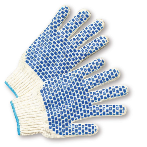 Knitted Gloves with PVC Dots