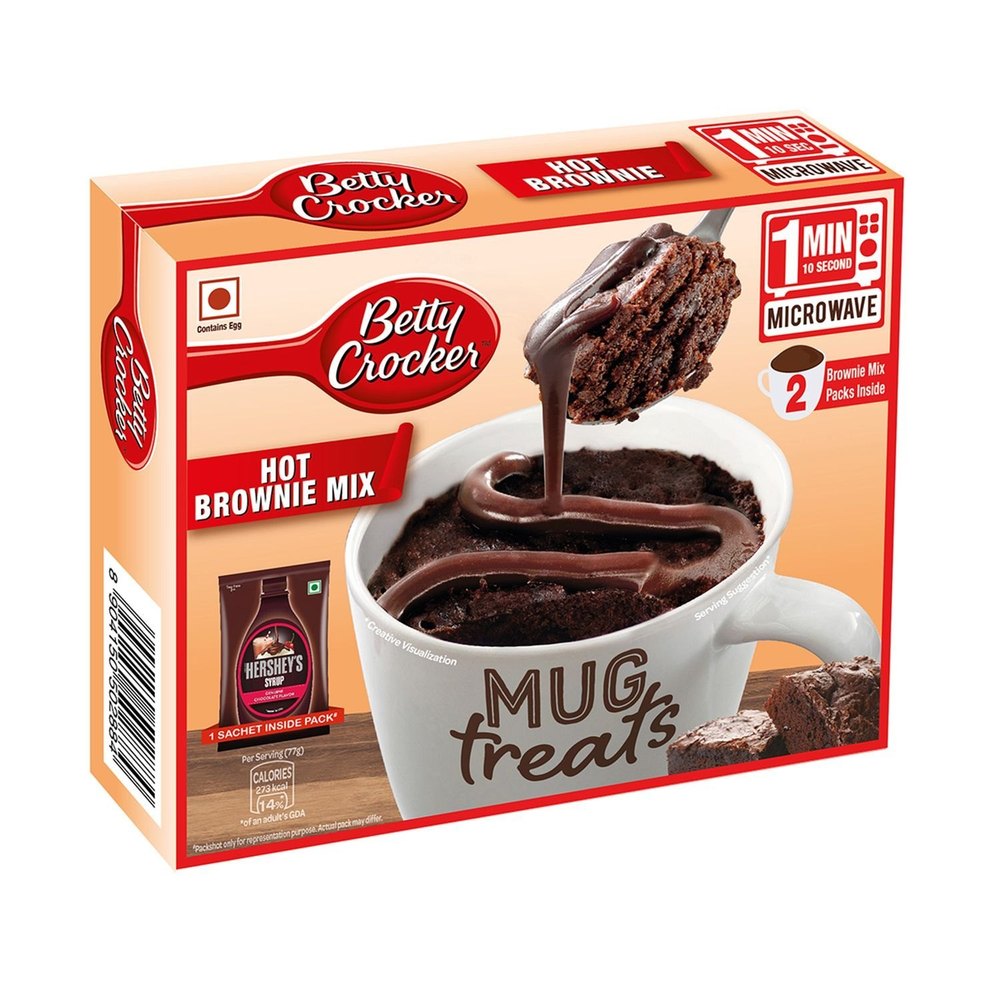 Chocolate Betty Crocker Mug Treat Brownie Mix Bag, For Bakery, Powder