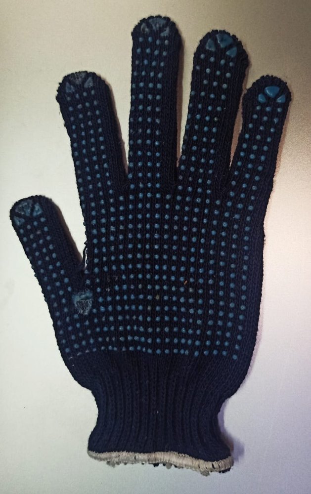 Plain PVC Dotted Gloves, Finger Type: Full Fingered, Packaging Type: Box