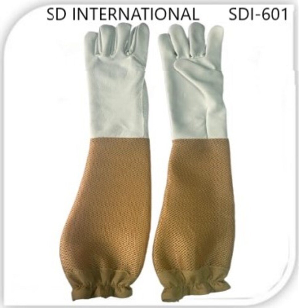 White / Beige SDI - 601 : Beekeeping Gloves