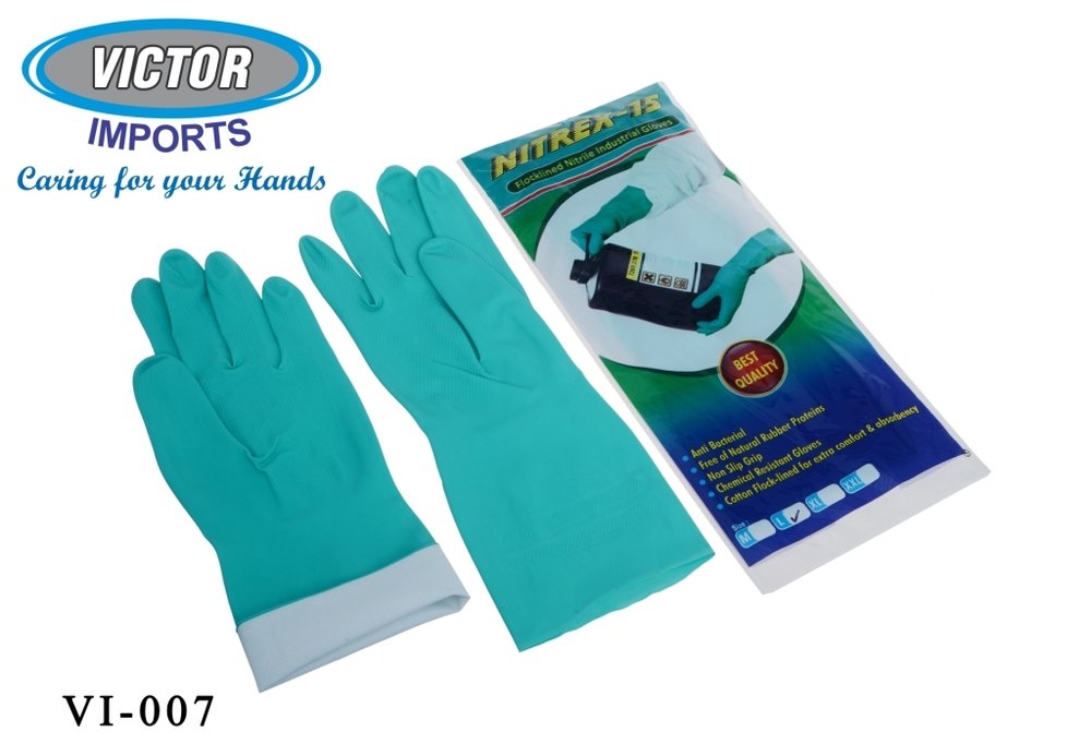 Nitrile Coated Gloves, Size: Large