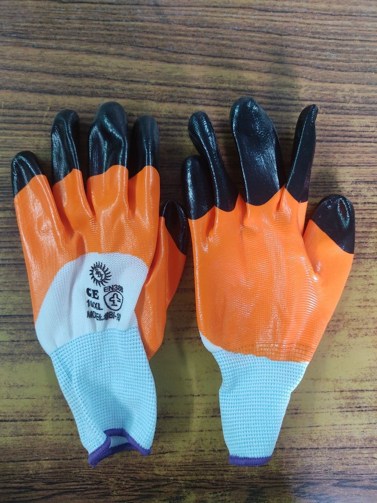 Tiger Orange Coated Gloves