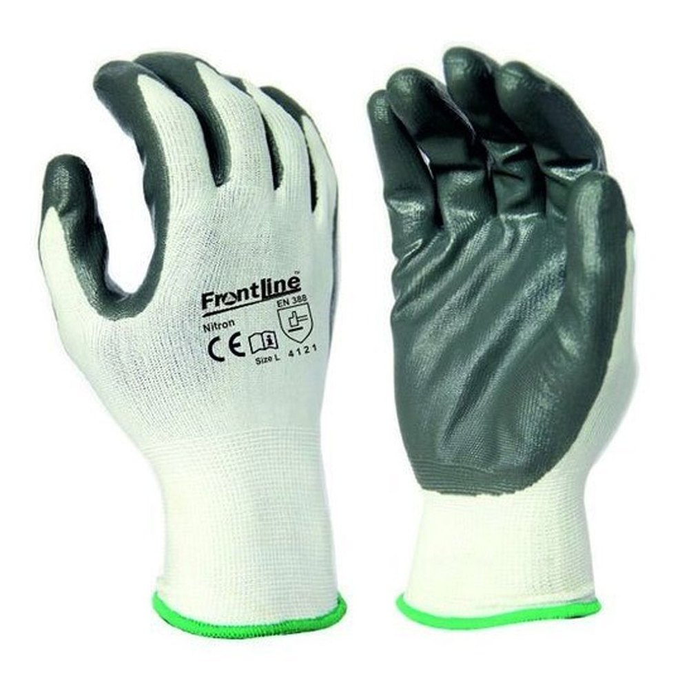 For Industrial Frontline Nitrile Coated Gloves, Size: Large