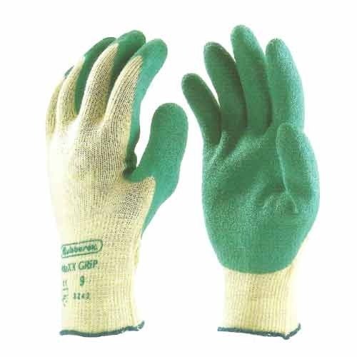 Green Maxi Grip Latex Coated Gloves, Size: Free Size