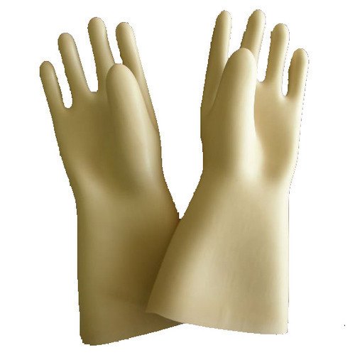 Waterproof White 11kV Shock Proof Gloves for Electrical protection