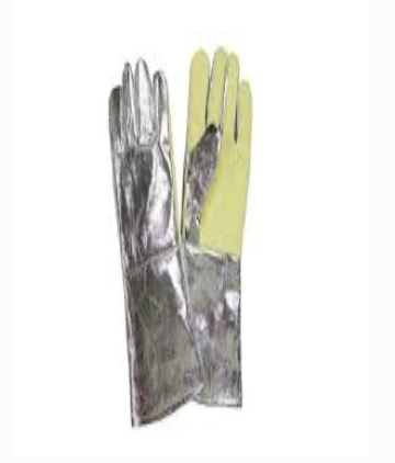 Silver And Yellow Aluminized Kevlar Glove