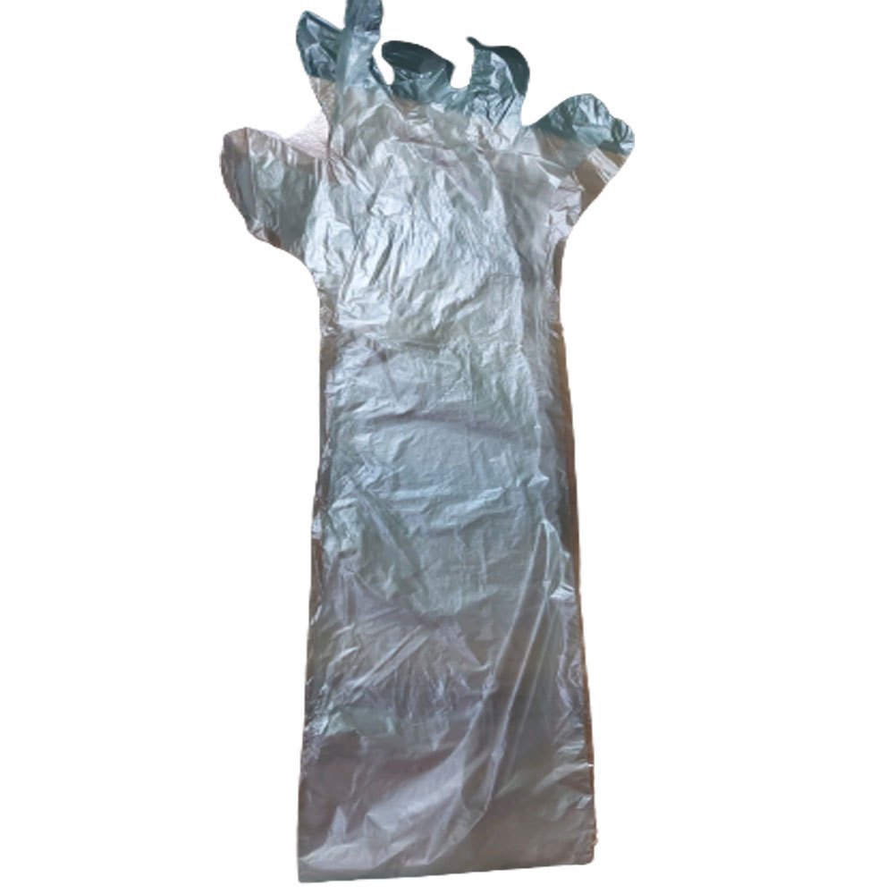 Disposable Poly Gloves, Powder Free, Size: Medium
