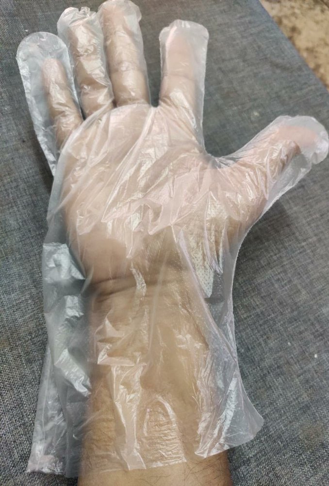 ISO PE Disposable Poly Gloves, Size: Standard
