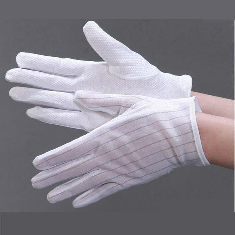 White Rubber ESD Dotted Gloves, For Laboratories, Size: Free Size