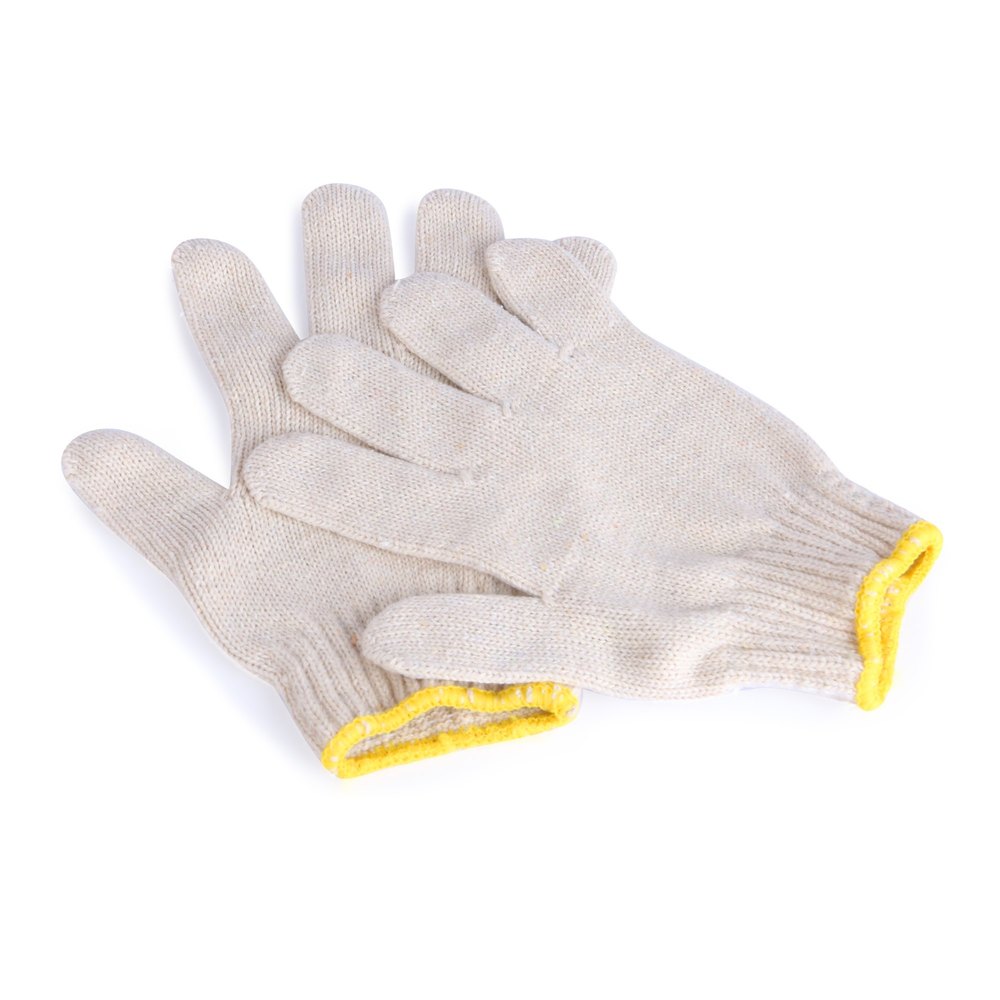 Kewalson White Cotton Knitted Hand Gloves