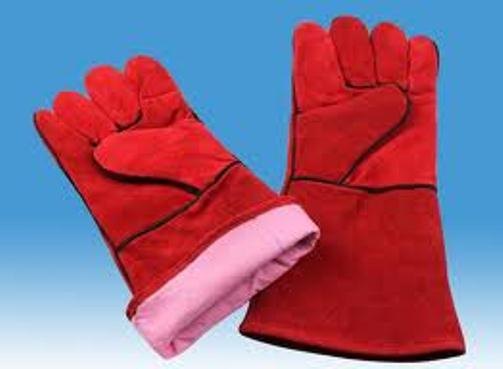 Plain Chrome Leather Reversible Hand Gloves