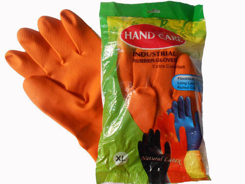 Medium and Large Household Flock Line Hand Gloves