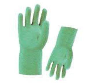 Flock Lining Nitrile Glove