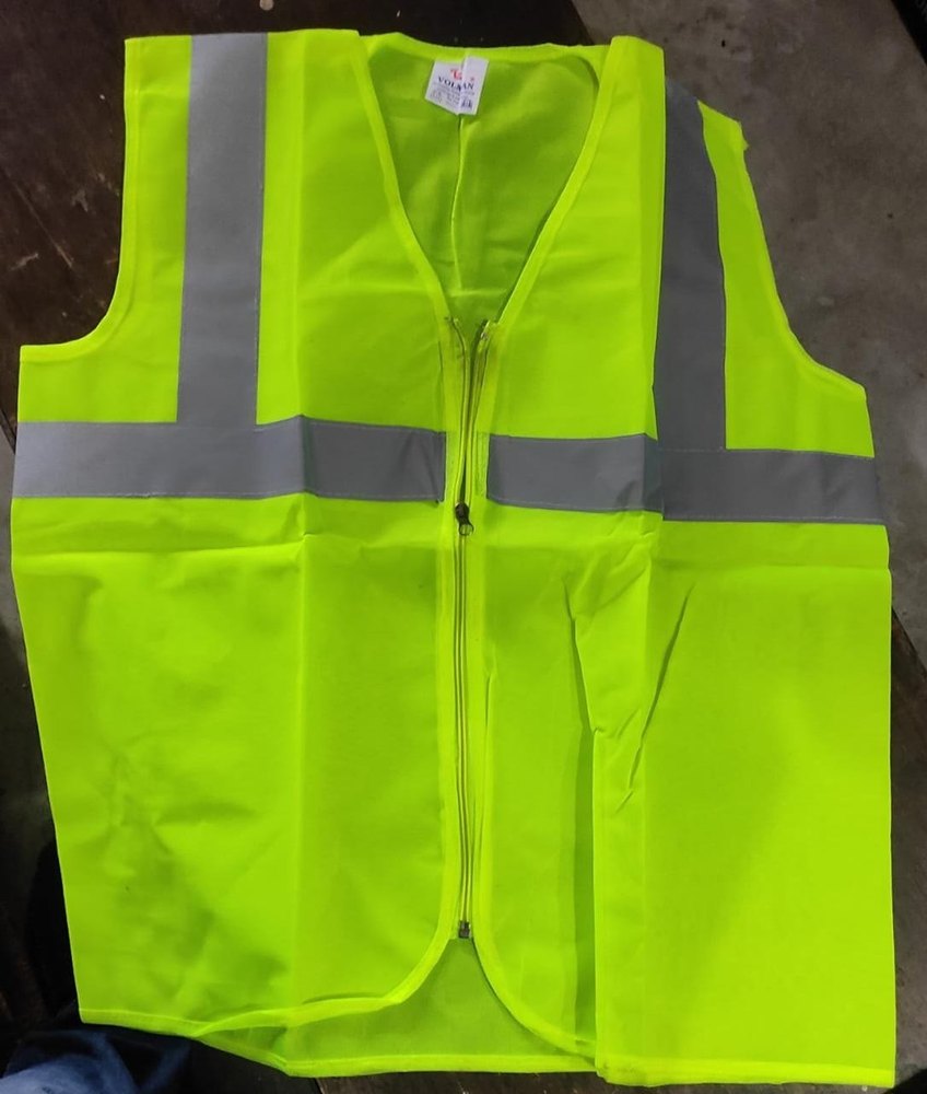 Without Sleeves Nylon Reflector Safety Jacket, For Traffic Control