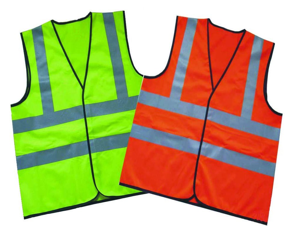 Unisex Green Reflective Safety Jackets, Size: Free Size