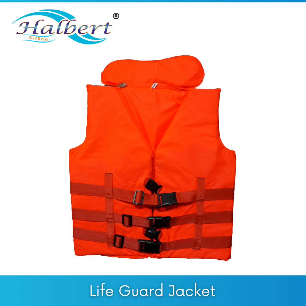 Orange Polyester Life Jacket for Swimming Pool