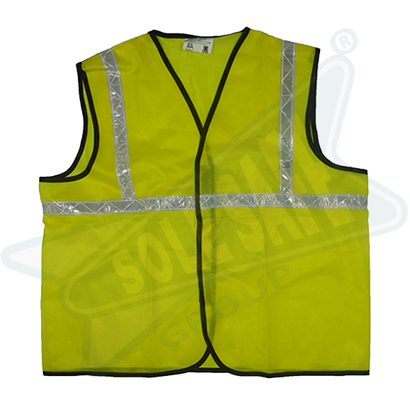 Nylon Fluorescent Orange Or Green Reflective Jacket