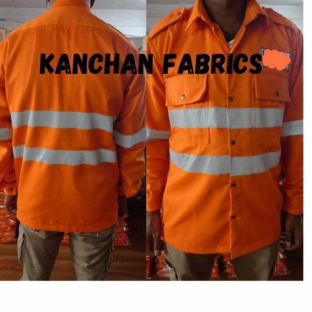 Plain Full Sleeve Flame Retardant Cotton Jackets, Handwash, Model Name/Number: 01