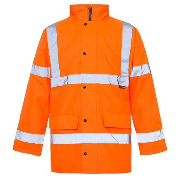 Polyester Cotton Plain Flame Retardant Jacket, For Traffic Control