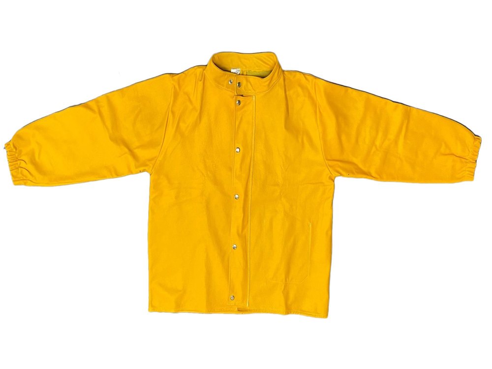 Full Sleeves SDI - 506 : Yellow Split Leather Welding Jacket