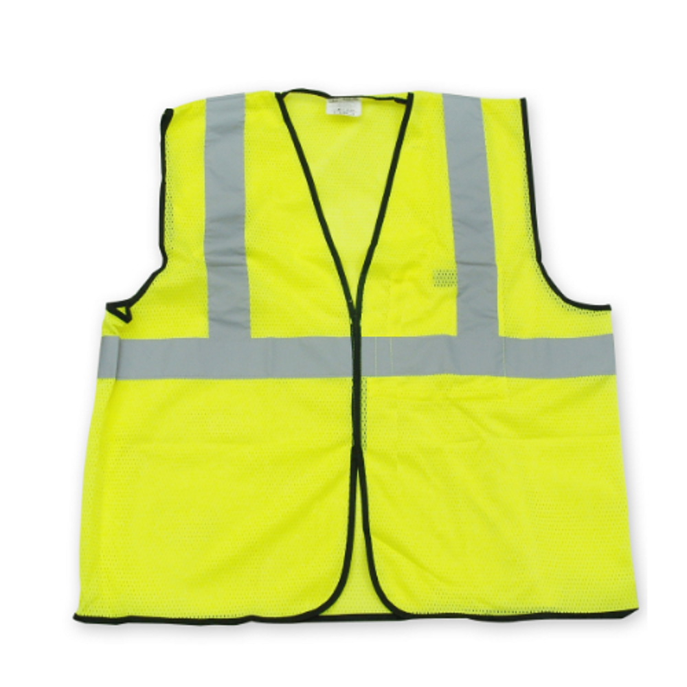 Without Sleeves Nylon Industrial Safety Jacket, Size: Medium
