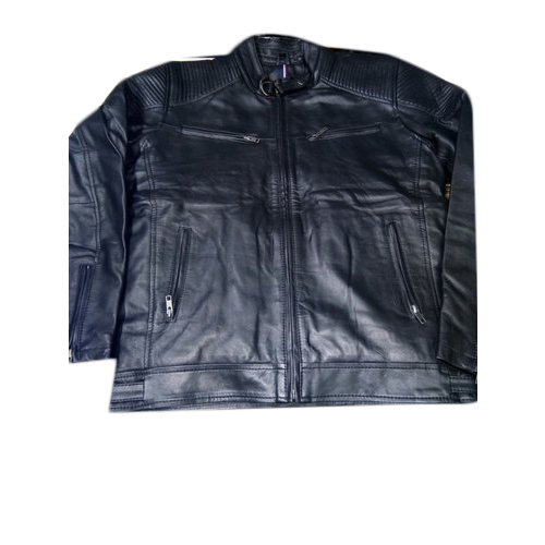 Men Leather Full Sleeve Jacket, Size: S to XL