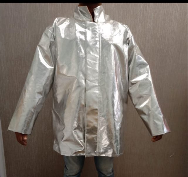 Silver NexG Apparels Heat Resistant Jacket