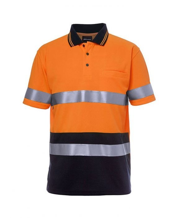 COTTON BLENDED COLLAR TSHIRT Industrial Reflective Contrast T.Shirt, S-3XL