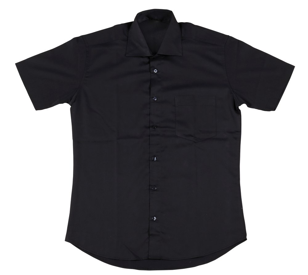 Black Cotton Industrial Worker Shirt
