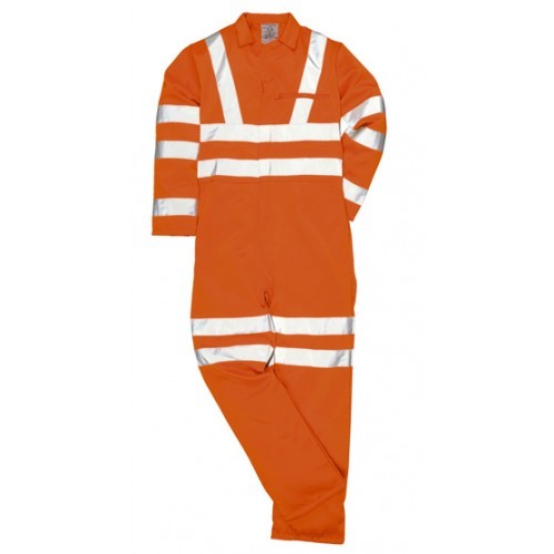 High Tech Orange HT-5001 Cotton Industrial Coverall