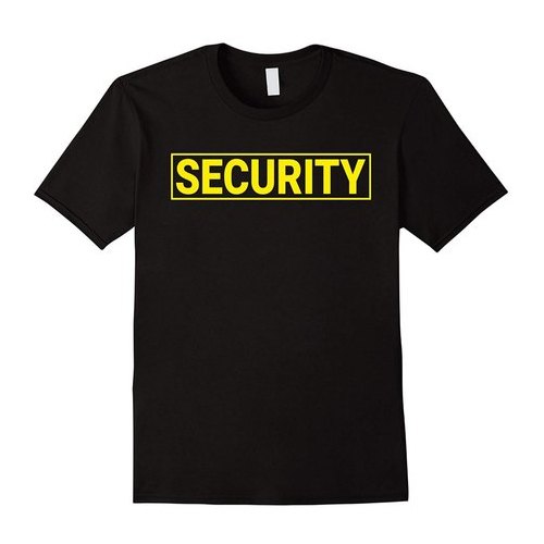 Black Security T Shirt