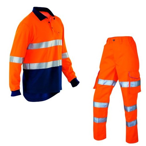 Aktion Orange And Blue Reflective Clothing