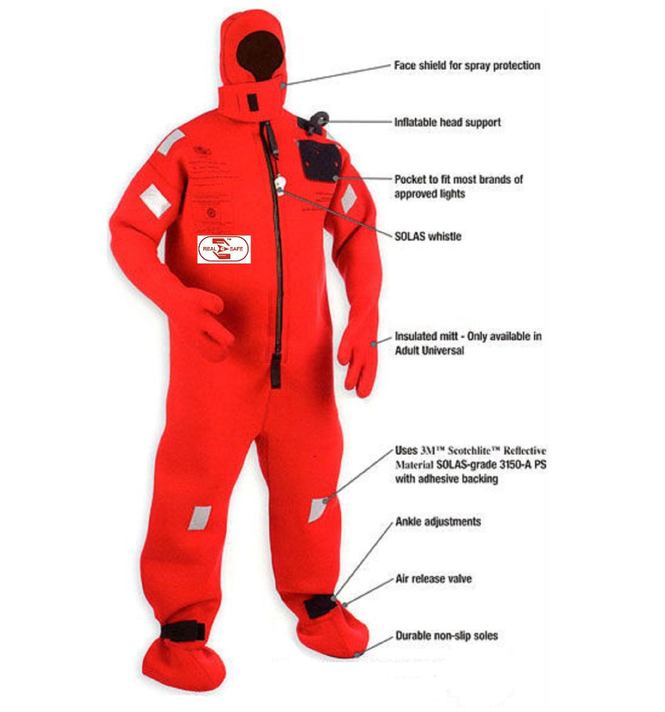 Free Size REAL SAFE Immersion Suit, NEW