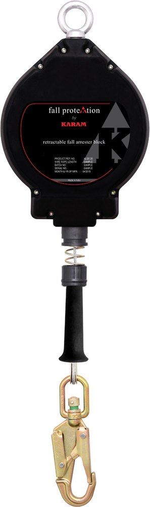 Black Karam Retractable Fall Arrester Block, Model Name/Number: ALGS12