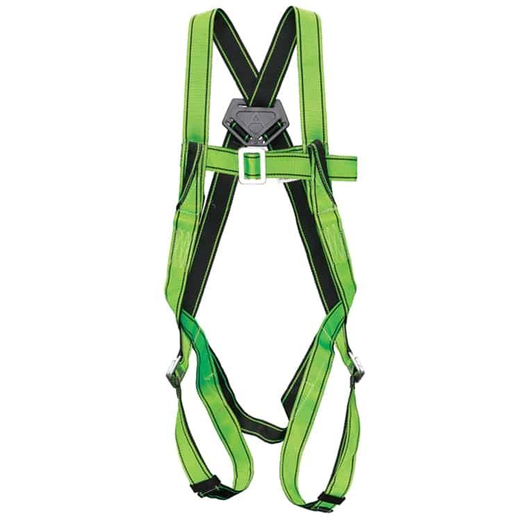 PP Yellow UDYOGI ECO1 FULL BODY HARNESS WITH SHOCK ABSORBER, For Fall Protection, Size: Free