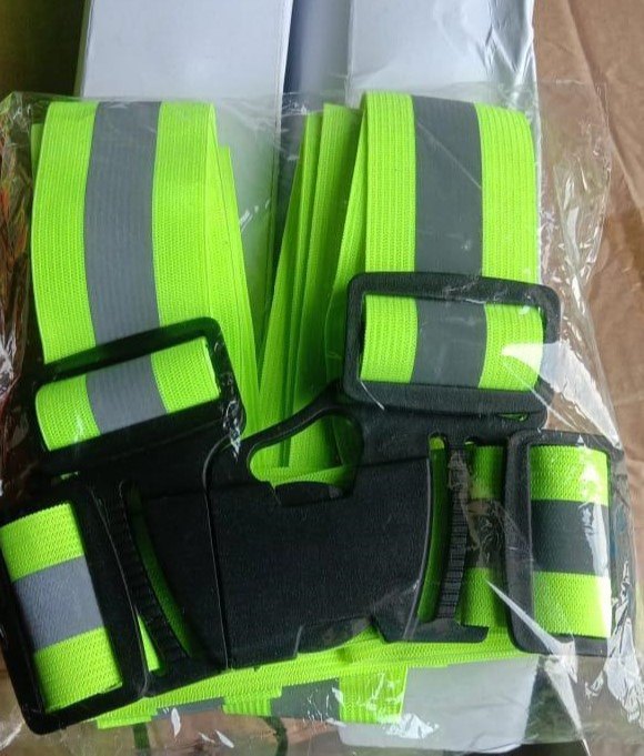 Green Safety Material Cross Belt, For Safety Purpose