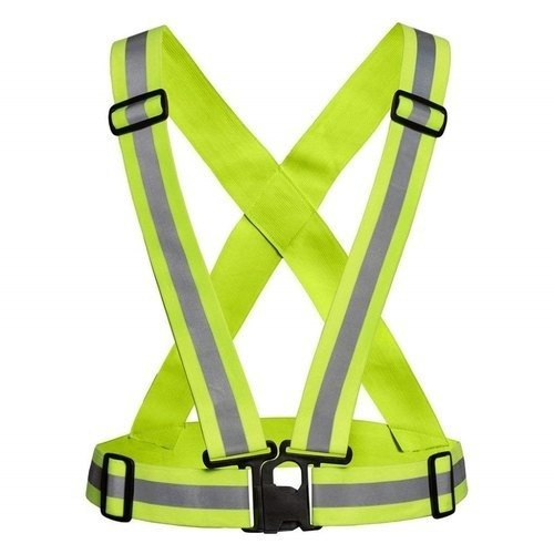 Fluroscent Nylon /Elastane LXT- Reflective Vest Belts, For Cycling, Running/Sports, 160GRAMS