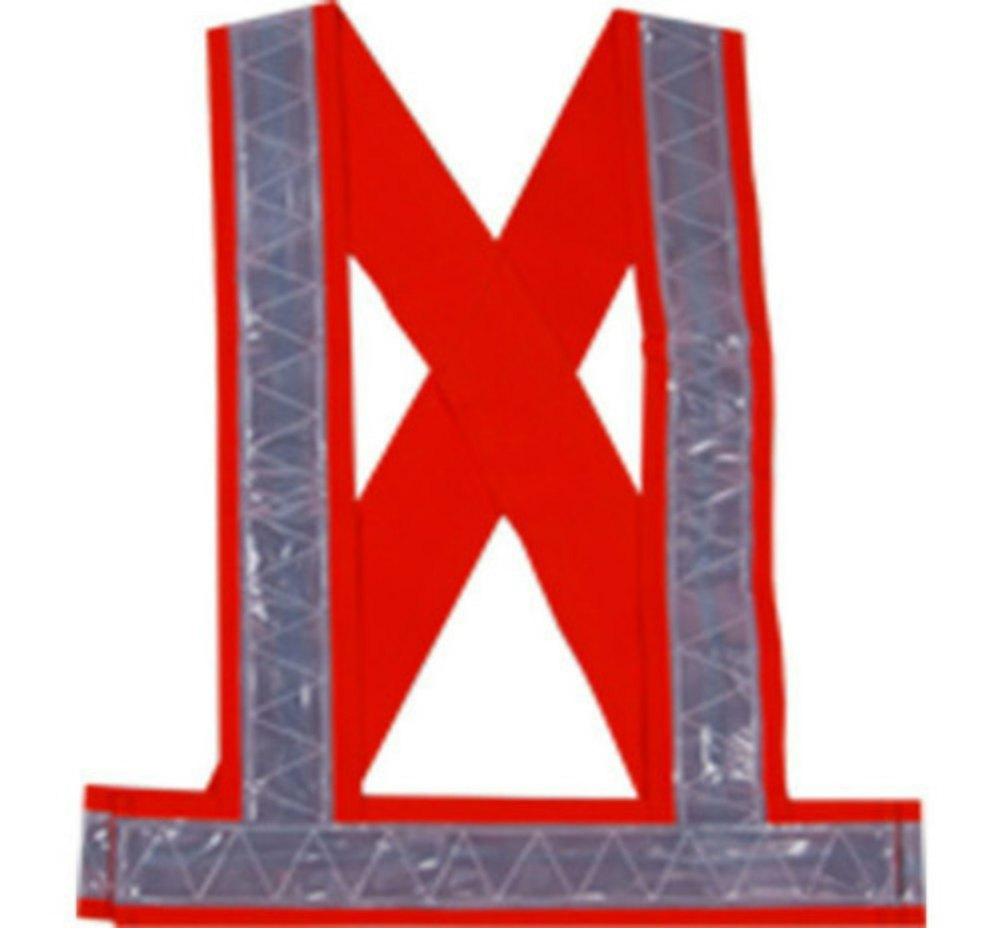 Red Reflective Cross Belt, For Safety