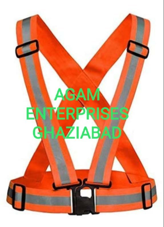 Orange/ Green Agam Reflective Safety Cross Belt Jackets
