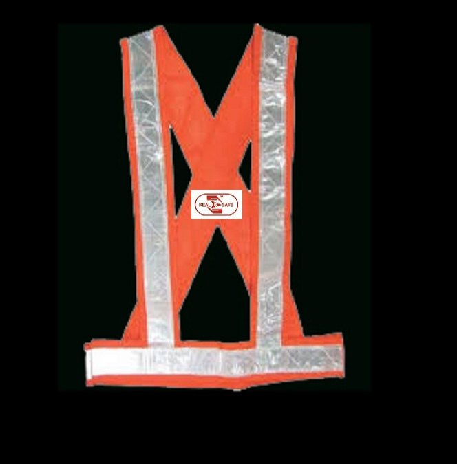 Real safe Orange, Yellow Reflective Belt, For Traffic Control