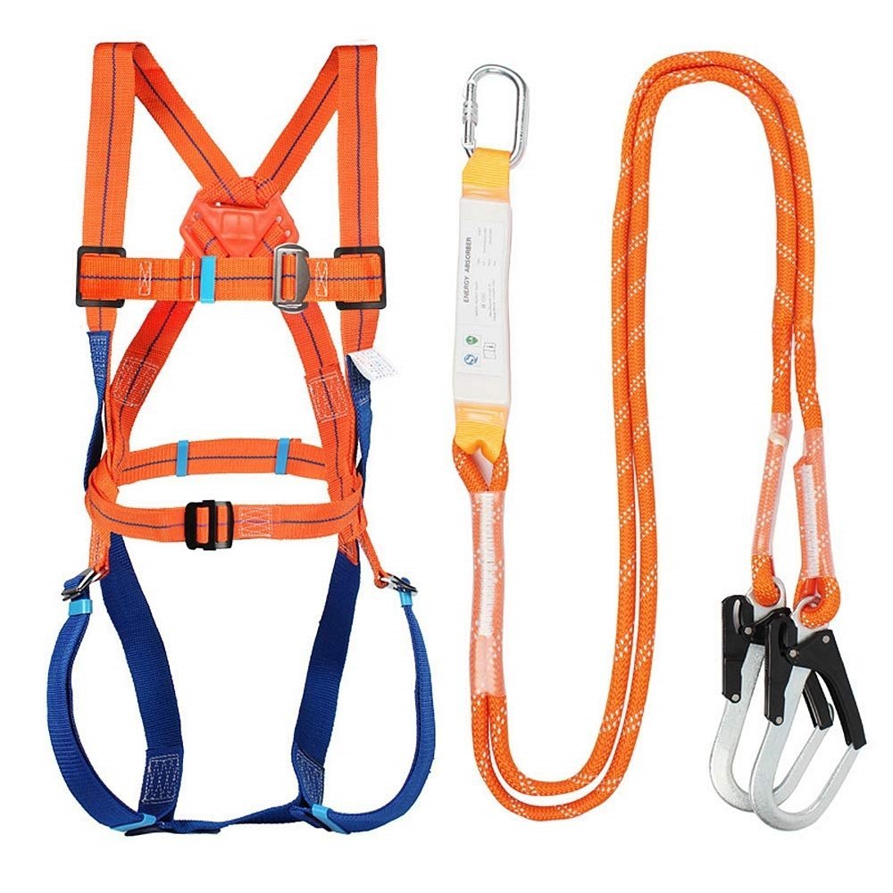 Orange, Blue Safety Belt Safety Harness, For Construction