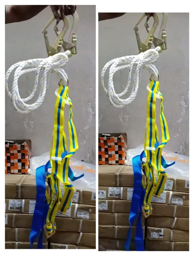 Yellow Safety Harness, For Construction, Size: Full