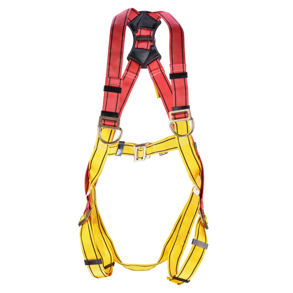 Greeen, Yellow Safety Harness Safety Belt Safety Webbing, For Fall Protection, Size: Standard