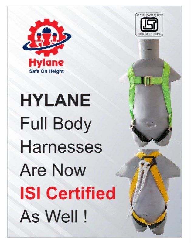 Polyester Green Rope Safety Harness, Model Name/Number: Hc 16, Size: Free Size